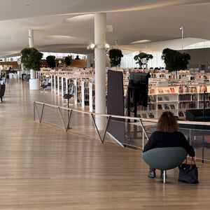 Oodi: sloping reading areas