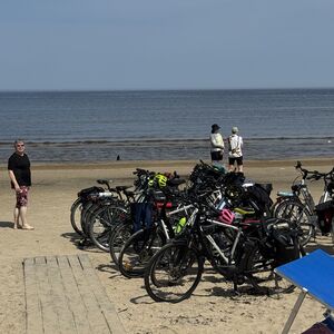 Along the beach in Jurmala, near Riga