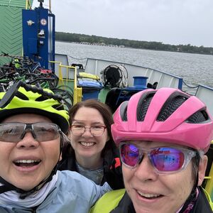 On the ferry to the Curonian Spit