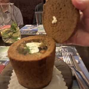 Why not soup in a bread bowl?