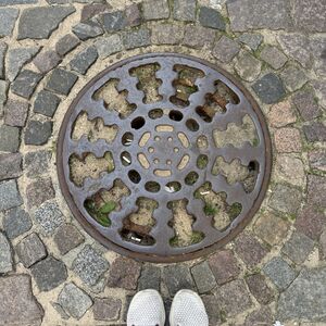 Riga, man-hole cover