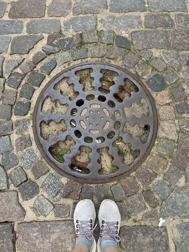 Riga, man-hole cover
